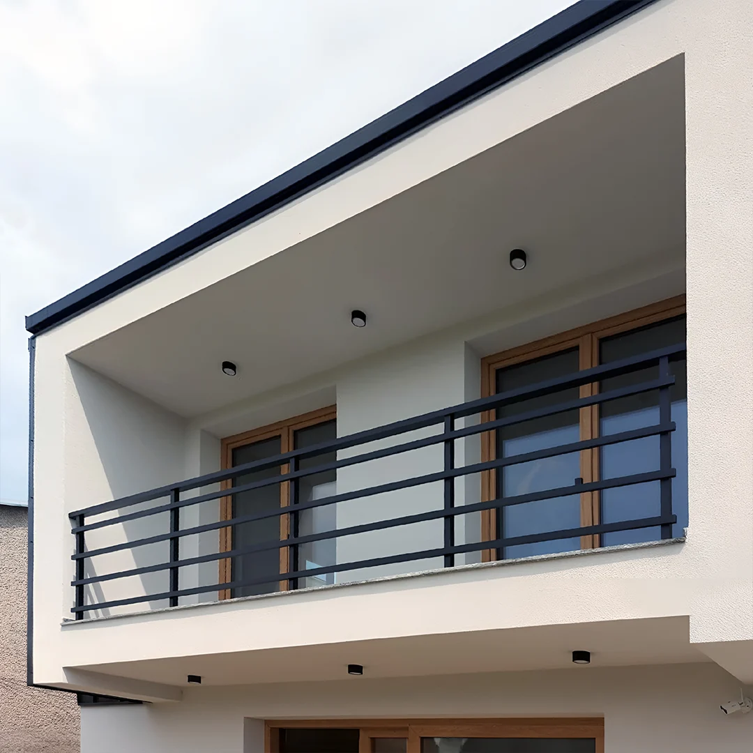 realizacje ogrodzeń aluminiowych i pergoli Podkarpacie realizacja balustrady z aluminium Podkarpacie