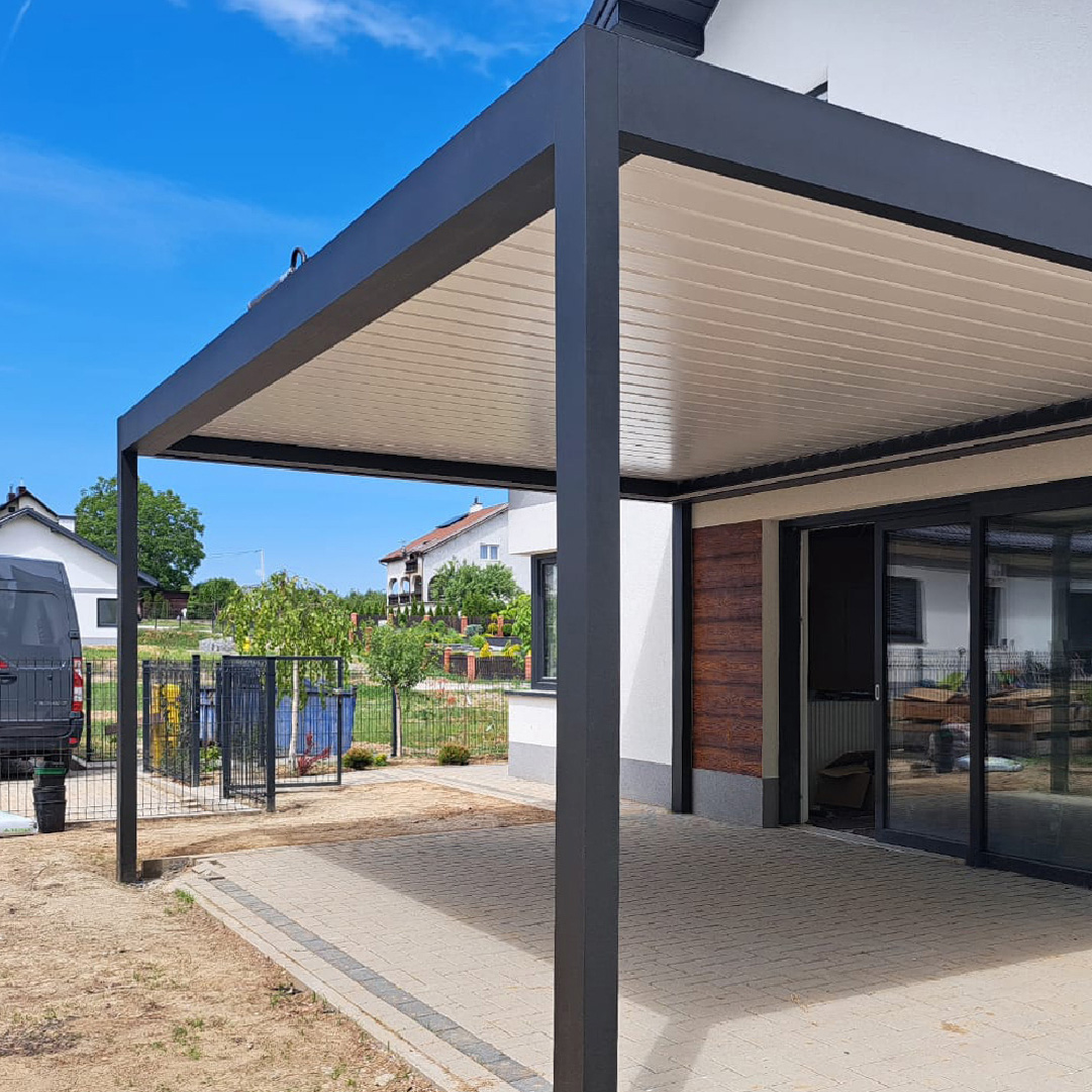 realizacje ogrodzeń aluminiowych i pergoli Podkarpacie