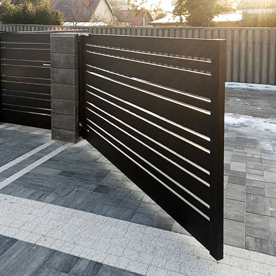 realizacja brama wjazdowa z aluminium